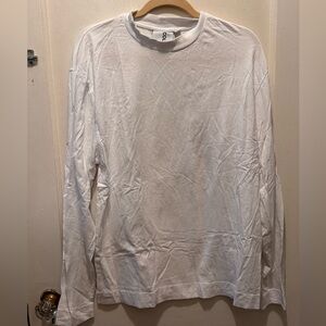 Collusion White Long Sleeve Tee L